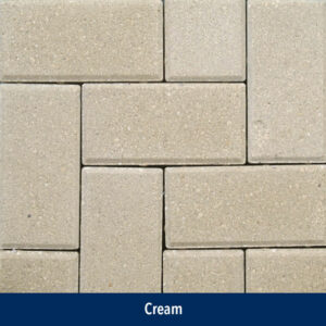 cream paver