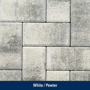 white-pewter pavers