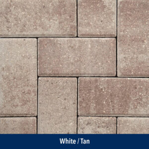 white-tan paver